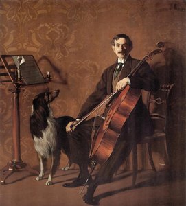Porträt des Cellisten Juan de Azurmendi
