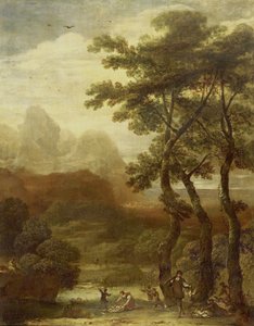 Landschaft mit Jägern