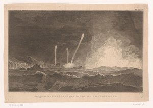 Ansicht von Wasserhosen an der Küste von Neuseeland von Ignaz Sebastian Klauber