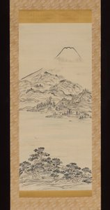 Berg Fuji, Blick von der Tago no Ura Bucht von Ike no Taiga