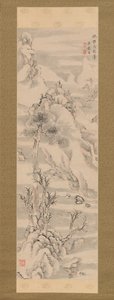 Winterlandschaft im Stil von Guo Zhongshu, spätes 18. Jahrhundert von Ike no Taiga