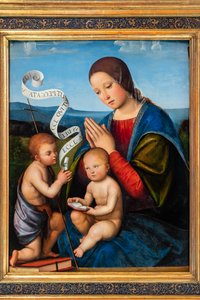 Die Jungfrau Maria mit dem Jesuskind und dem kleinen Johannes