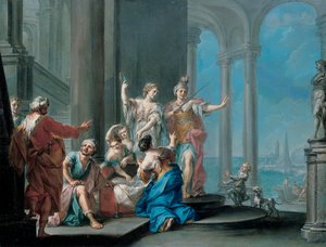 Achilles und die Töchter des Lykomedes
