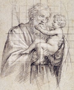Heiliger Josef hält das Christkind