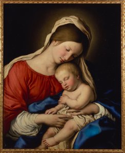 Die Madonna mit dem schlafenden Christuskind von Il Sassoferrato