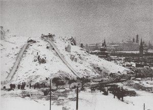 Der Abriss der Christ-Erlöser-Kathedrale in Moskau, 1931 von Ilya Arnoldovich Ilf