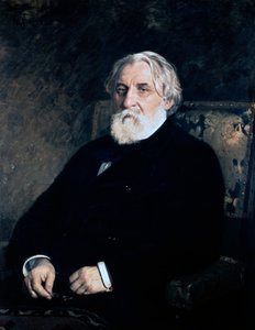Porträt von Iwan Sergejewitsch Turgenew von Ilya Efimovich (after) Repin