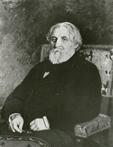 Porträt von Iwan Turgenjew von Ilya Efimovich (after) Repin
