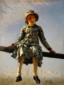 Libelle. Porträt der Tochter des Malers, 1884 von Ilya Efimovich Repin