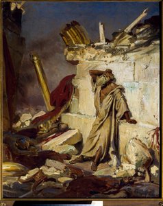 Jeremia weint über die Zerstörung Jerusalems von Ilya Efimovich Repin