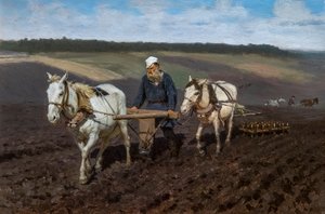Leo Tolstoi als Landarbeiter