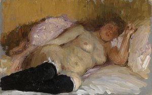 Natalia Nordman schlafend, 1900er