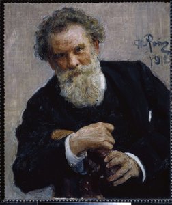 Porträt des Schriftstellers Wladimir Korolenko von Ilya Efimovich Repin