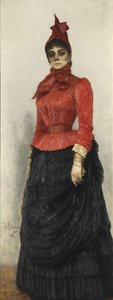 Porträt von Baronin Varvara Ikskul von Hildenbandt von Ilya Efimovich Repin