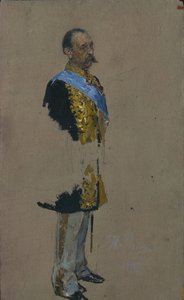 Porträt von Graf Dmitry Andreyevich Tolstoy 1823-1889, 1885