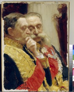 Porträt von I. Goremykin und N. Gerard, Mitglieder des Staatsrates