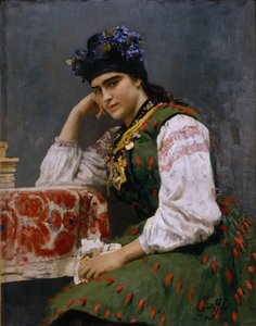 Porträt von Sofia Dragomirova-Lukomskaya, 1889 von Ilya Efimovich Repin