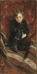Porträt von Yury Repin, dem Sohn des Künstlers, 1882