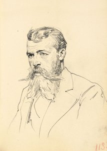 Porträt eines Mannes mit Schnurrbart und Bart, ca. 1872-1875