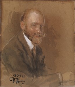 Porträt des Dramatikers Prinz Wladimir Wladimirowitsch Bariatinsky 1874-1941 von Ilya Efimovich Repin