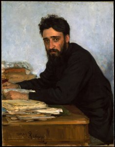 Porträt des Autors Wsewolod M. Garshin 1855-1888, 1880er Jahre von Ilya Efimovich Repin