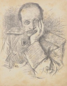 Porträt des Komponisten César Antonovich Cui 1835-1918, 1900 von Ilya Efimovich Repin