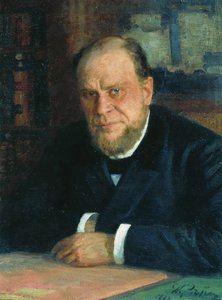 Porträt des Anwalts und Autors Anatoli Fjodorowitsch Koni 1844-1927, 1898