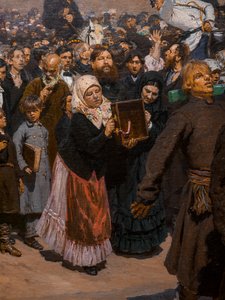 Religiöse Prozession in der Provinz Kursk (Detail)
