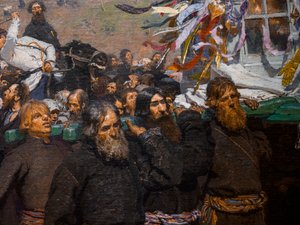 Religiöse Prozession in der Provinz Kursk (Detail)