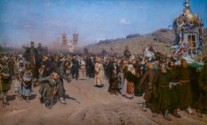 Religiöse Prozession in der Provinz Kursk von Ilya Efimovich Repin