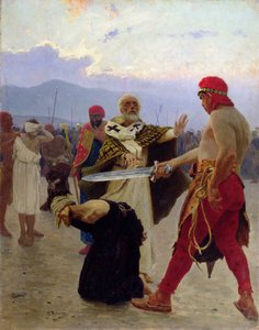 Der heilige Nikolaus von Myra rettet drei Unschuldige vor dem Tod, 1890 von Ilya Efimovich Repin