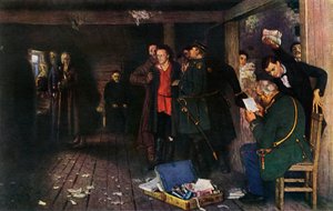 Die Verhaftung eines Propagandisten, 1880-1889, 1965 von Ilya Efimovich Repin