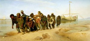 Die Wolgaschlepper von Ilya Efimovich Repin