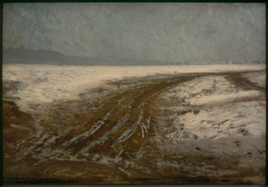 Weg (Straße im Schnee) von Ilya Efimovich Repin