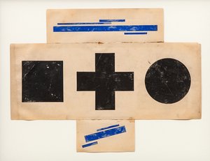 Suprematistisches Muster, ca. 1921 von Ilya Grigorevich Chashnik