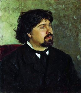 Porträt des Künstlers Vasily Surikov, 1848-1916, 1885 von Ilya Efimovich Repin