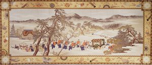 Festumzug, ca. 1890-93 von Imao & Yugyo Morizumi (1856 1928) Keinen