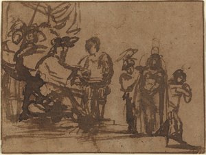 Christus vor Pilatus von Imitator of Rembrandt van Rijn