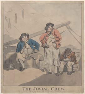 Die fröhliche Crew, 1. Oktober 1786 von Imitator of Thomas Rowlandson.