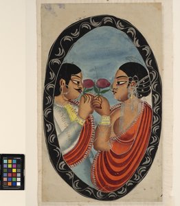 Ein Geck besucht eine Kurtisane (recto), ca. 1880