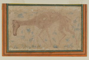 Ein abgemagertes Pferd (Mughal oder Deccan, Mitte des 17. Jahrhunderts)