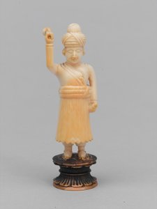 Schwarzer Bauer, Schachfigur, Indien, ca. 1820 von Indian School