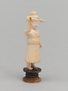 Schwarzer Bauer, Schachfigur, Indien, ca. 1820 von Indian School