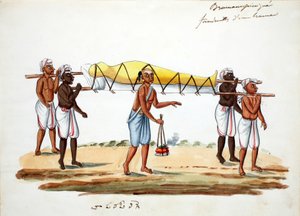 Brahmanische Trauerprozession