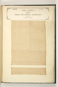Dungary-Stoff, Salem, Madras, aus der Sammlung der Textilhersteller Indiens, von John Forbes Watson, veröffentlicht 1866 von Indian School