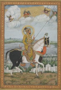 Reiterporträt des Kaisers Shah Jahan aus dem Kevorkian-Album