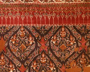 Stoff aus der Ayutthaya-Periode mit thailändischen Designs von Indian School