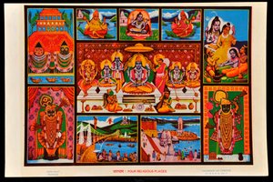 Vier religiöse Orte von Indian School