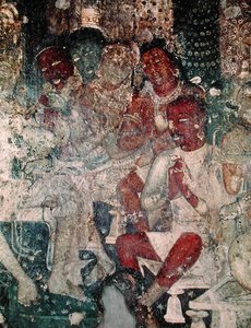 Gruppe von Figuren, aus dem Inneren der Höhle 16