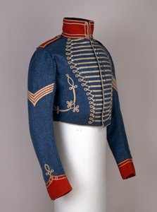 Indische Unteroffiziersjacke, voller Dress mit Fransen, 6. Bengalische Leichte Kavallerie, ca. 1825 von Indian School